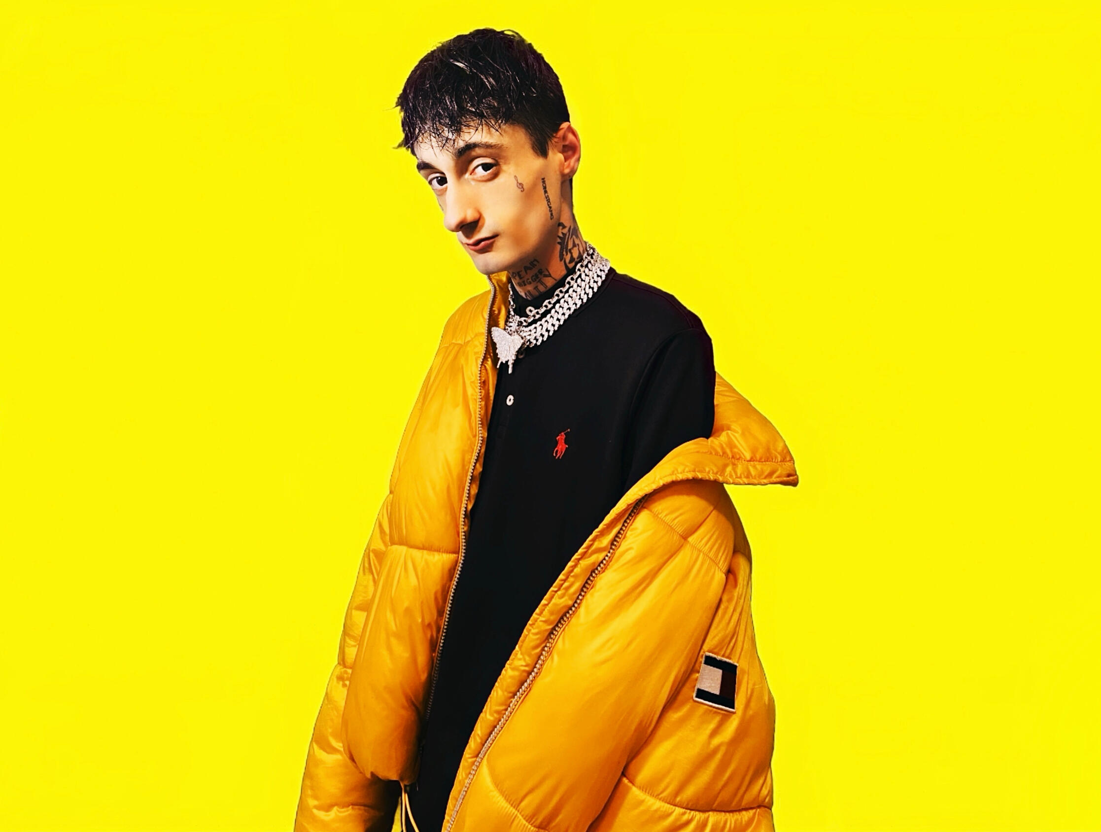 Jay Honest Tommy Hilfiger Mustard Photoshoot