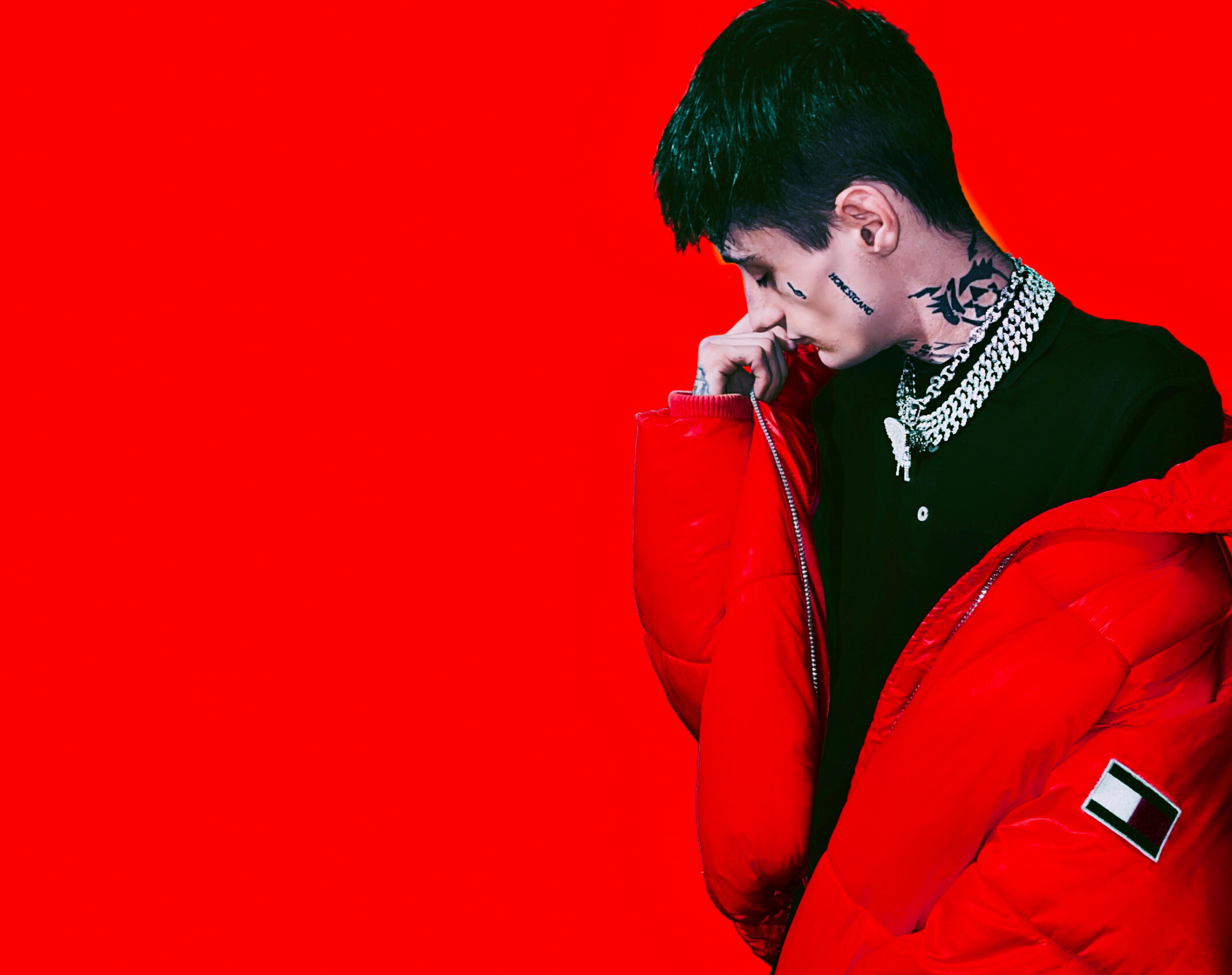 Jay Honest Tommy Hilfiger Ketchup Photoshoot