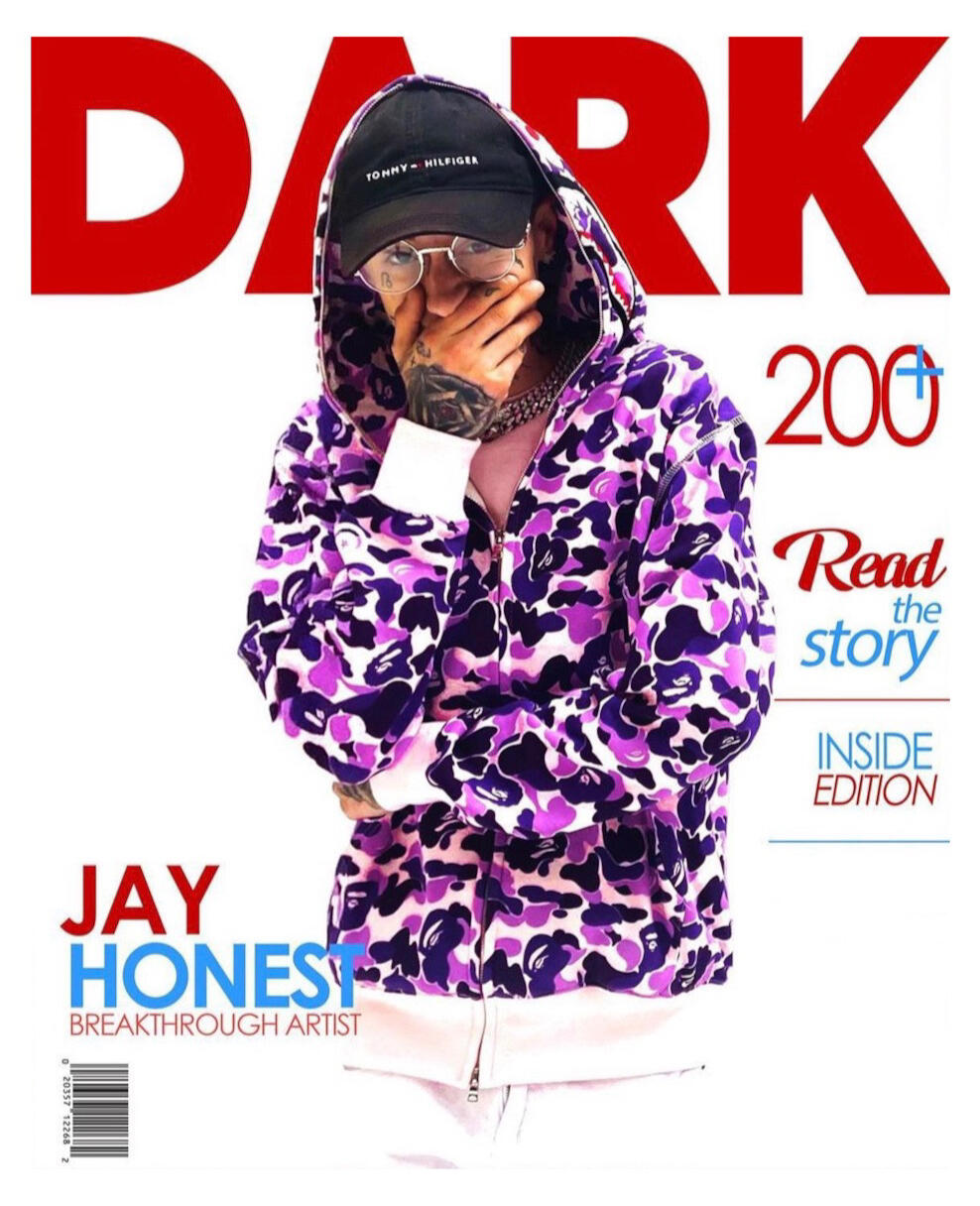 Jay Honest graces the cover of Dark Magazine as breakthrough artist of 2020
