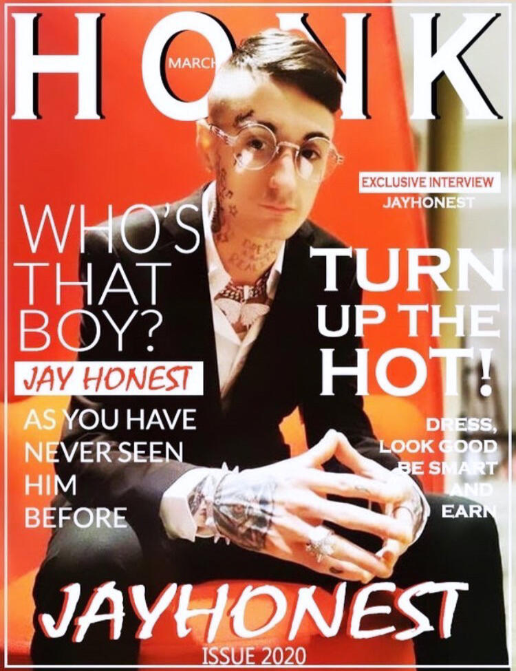 Jay Honest - Honk Magazine Cover March 2020